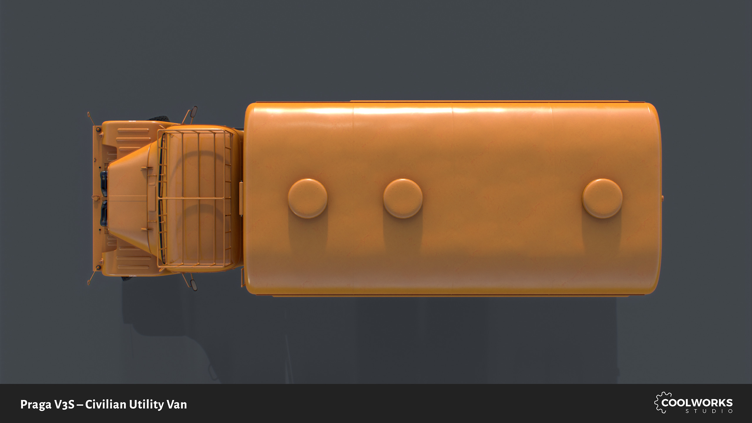 PV3S Truck Van Set Low-poly 3D model_104