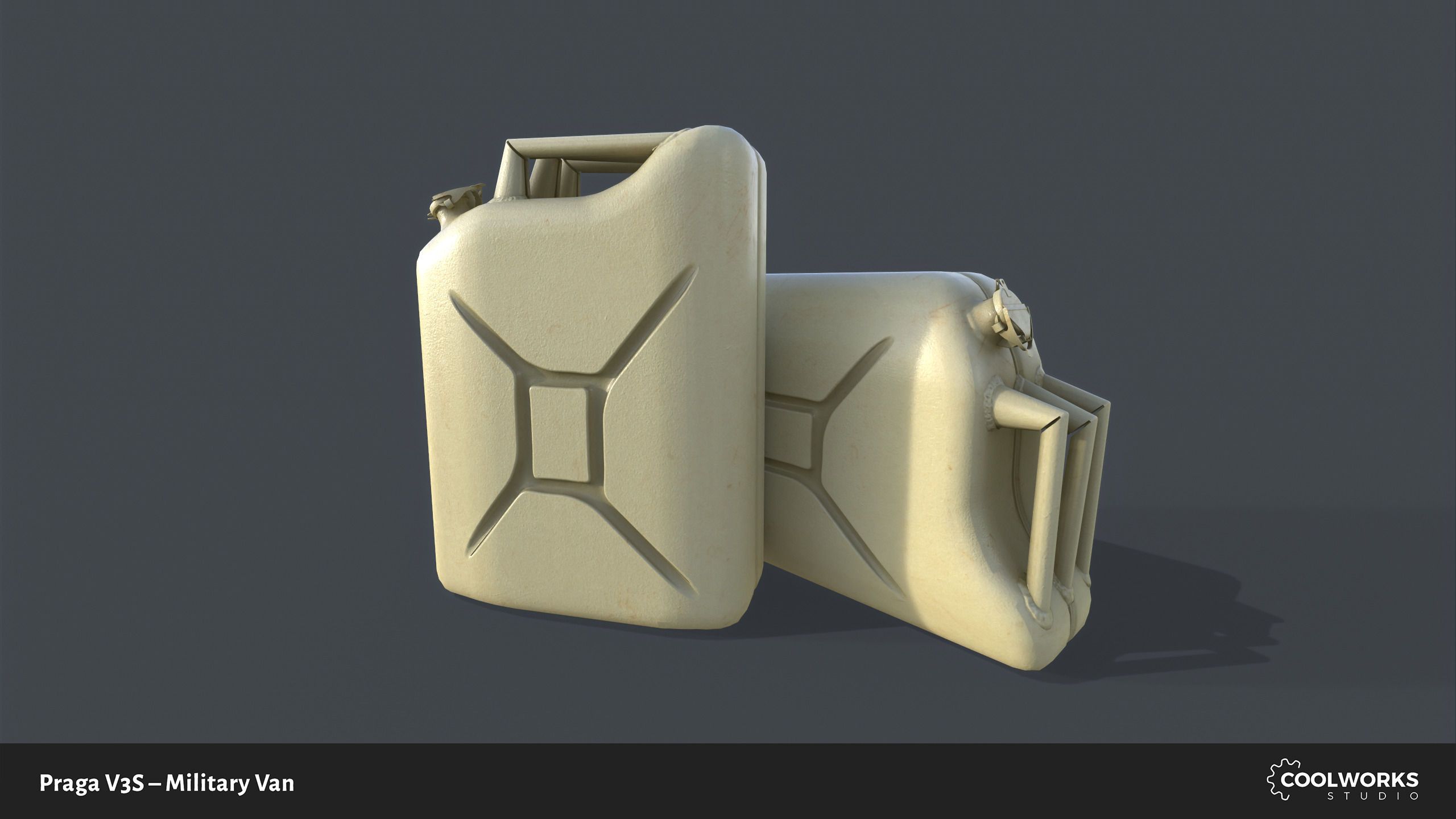 PV3S Truck Van Set Low-poly 3D model_52