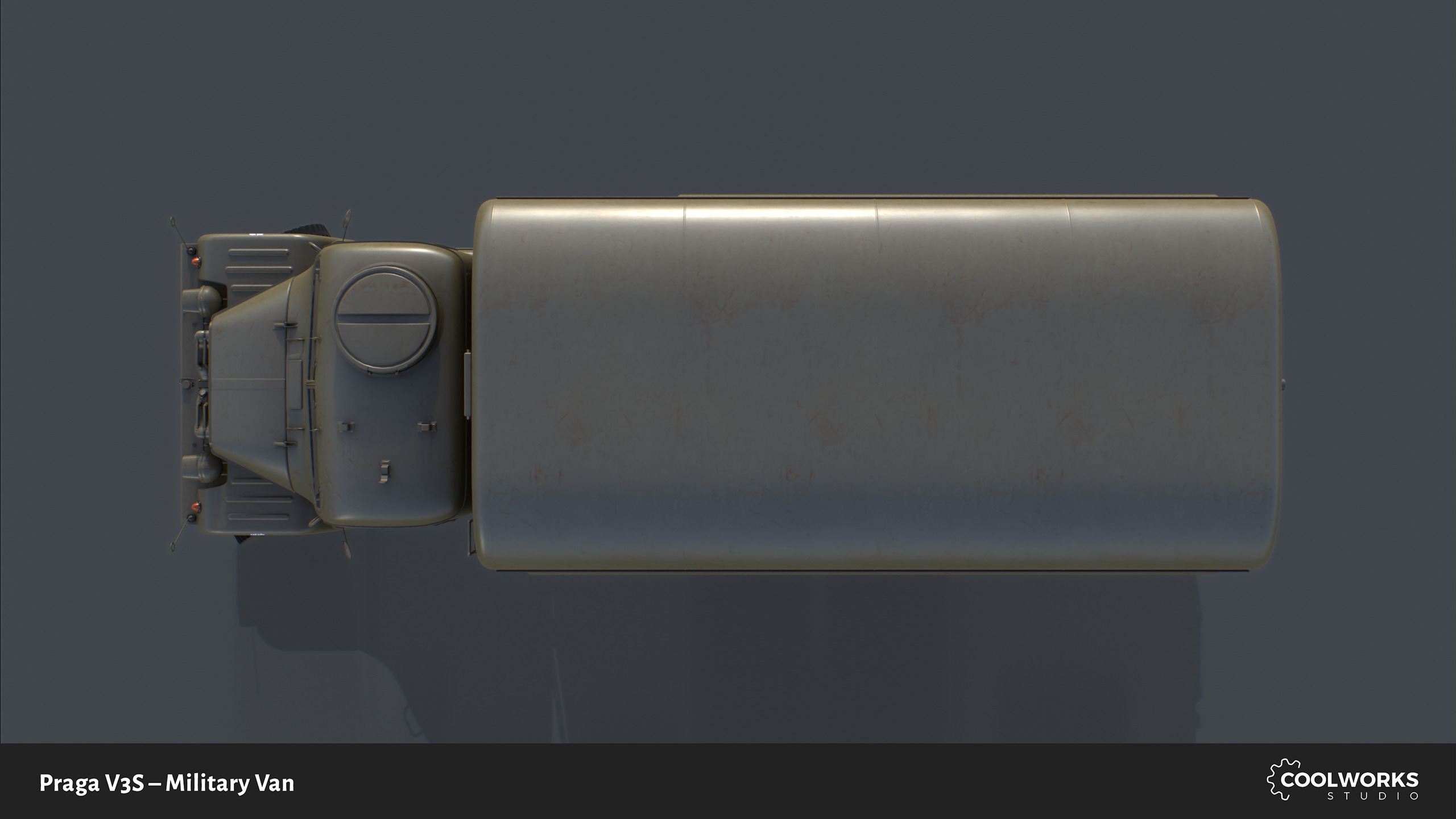 PV3S Truck Van Set Low-poly 3D model_5