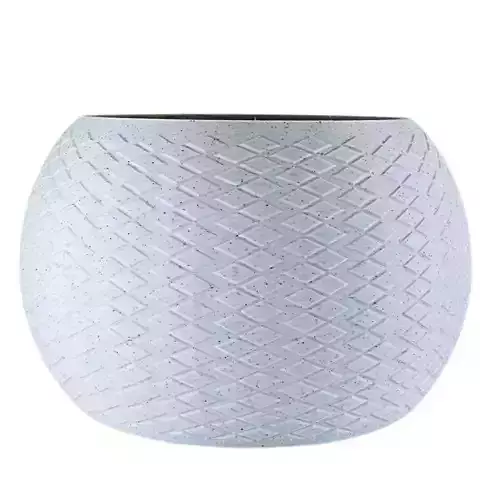 Oval Vase with Diamond design