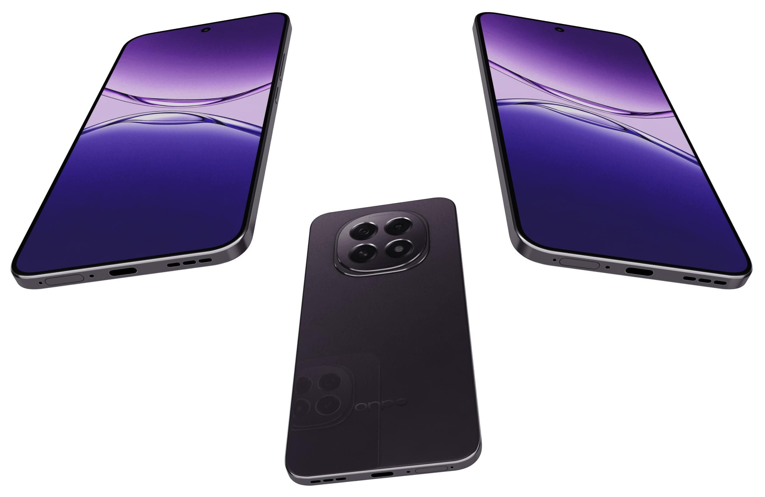 OPPO A5 China Zircon Black 3D model_2