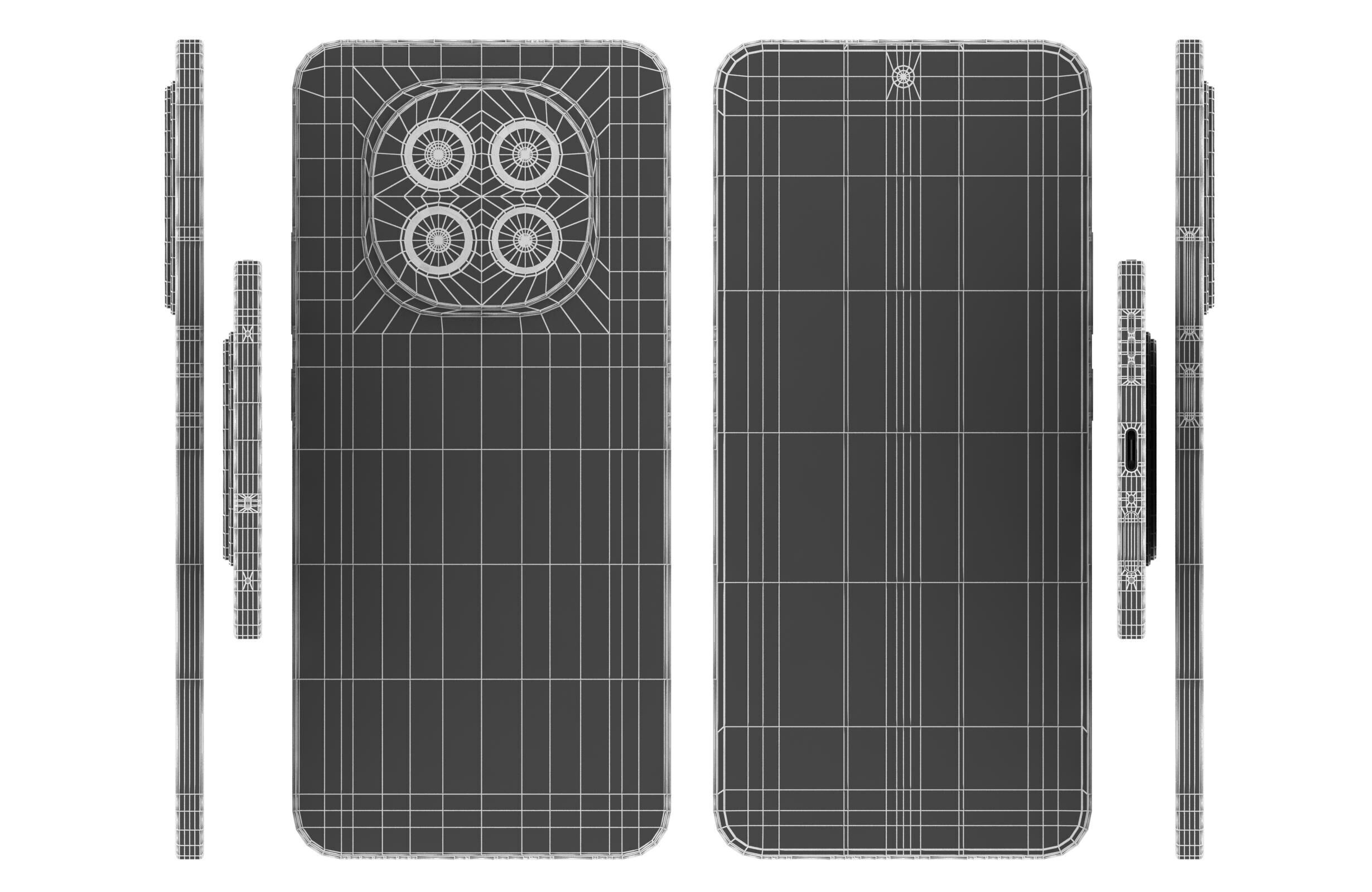 OPPO A5 China Zircon Black 3D model_16