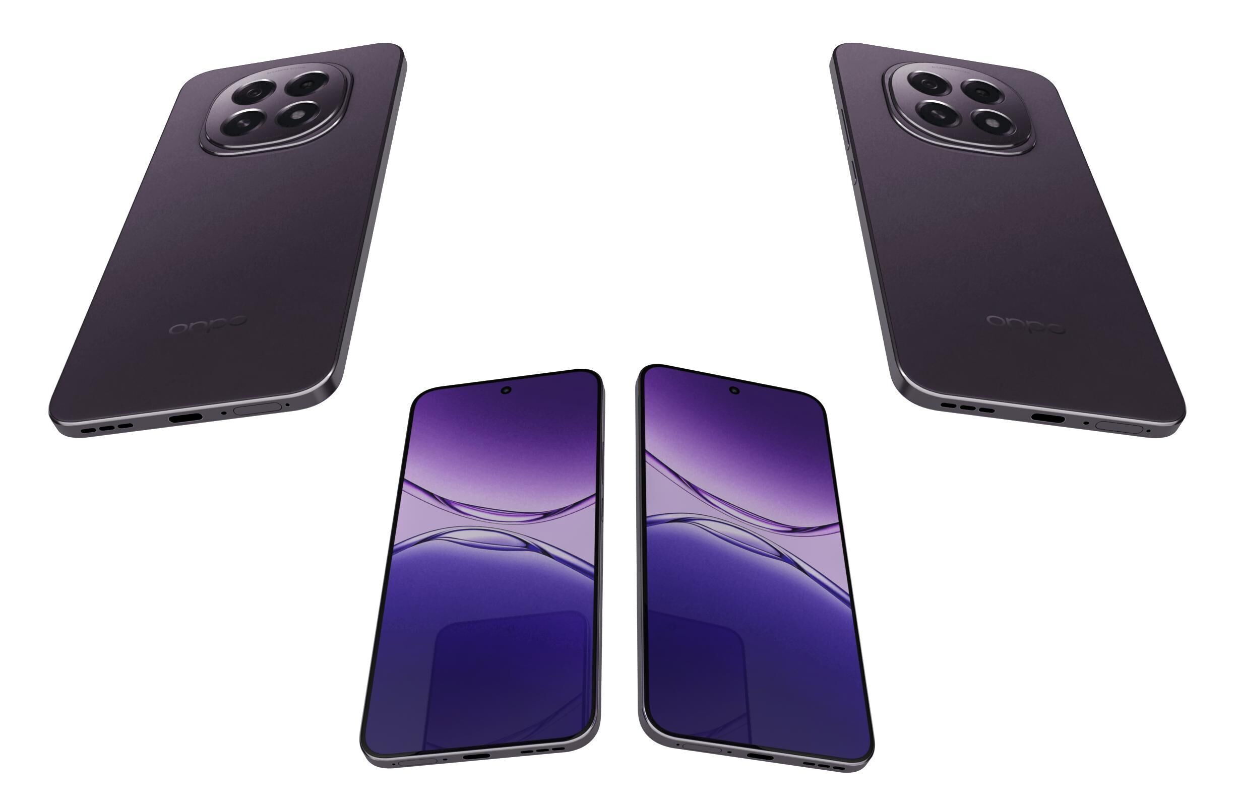 OPPO A5 China Zircon Black 3D model_5