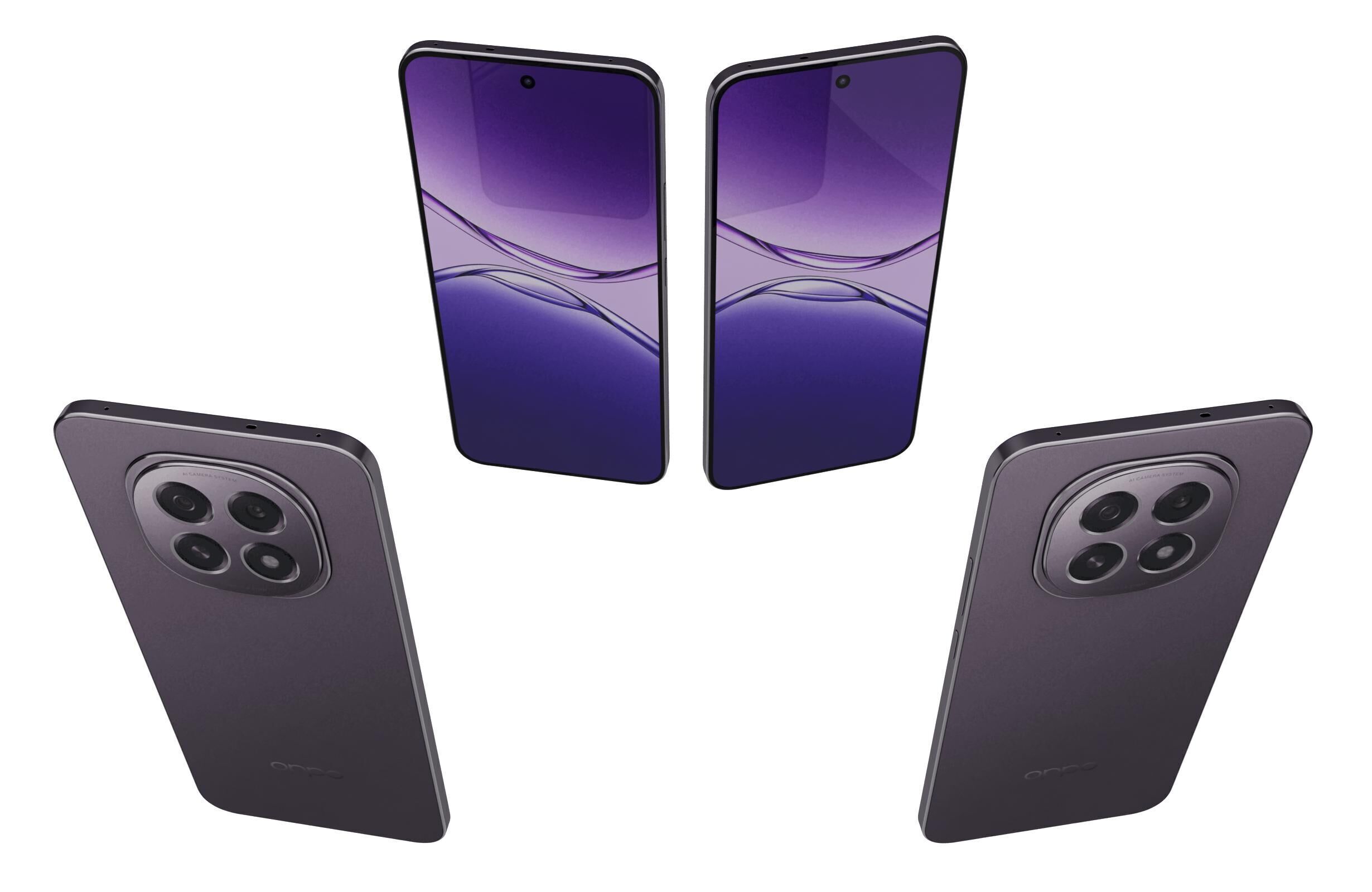 OPPO A5 China Zircon Black 3D model_4