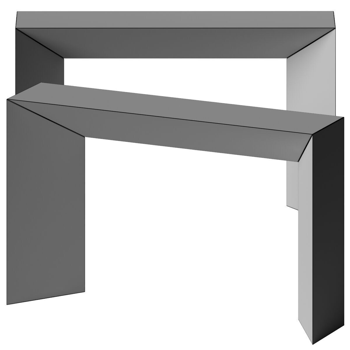 ROMA CONSOLE - Travertine by Casa Blanco 3D model_3