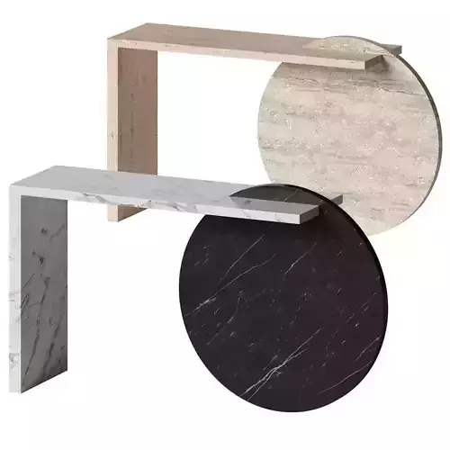 Gol 001 Marble Console Table by Chapter Studio