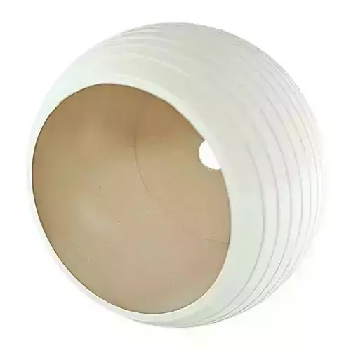 Oval Vase with lines design