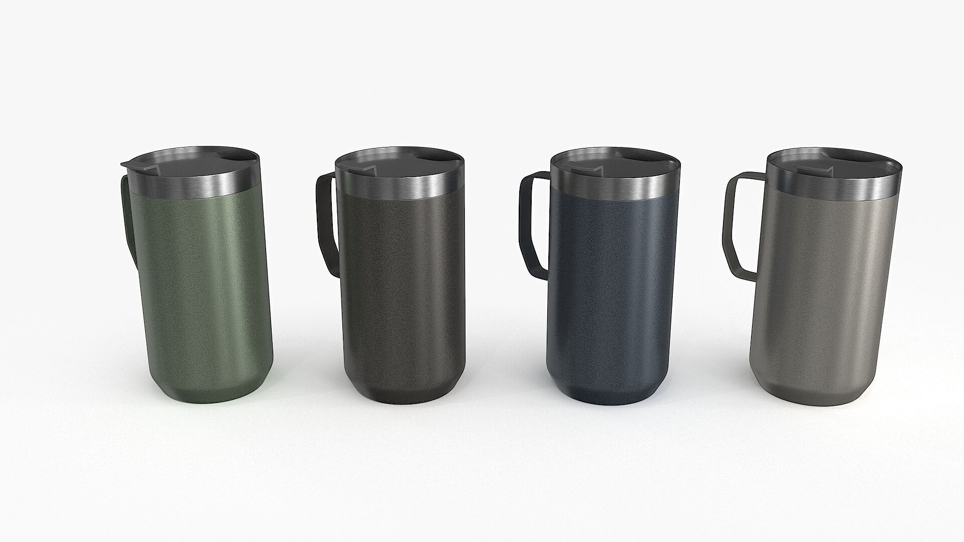 Camp Mug Low-poly 3D model_10