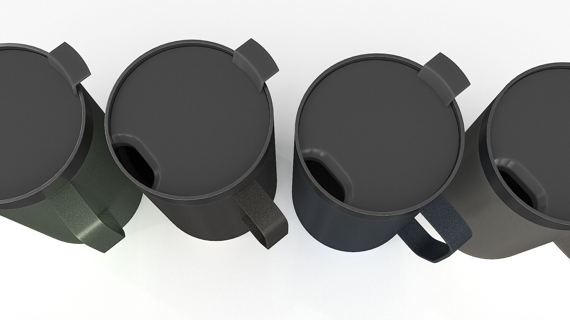 Camp Mug Low-poly 3D model_4