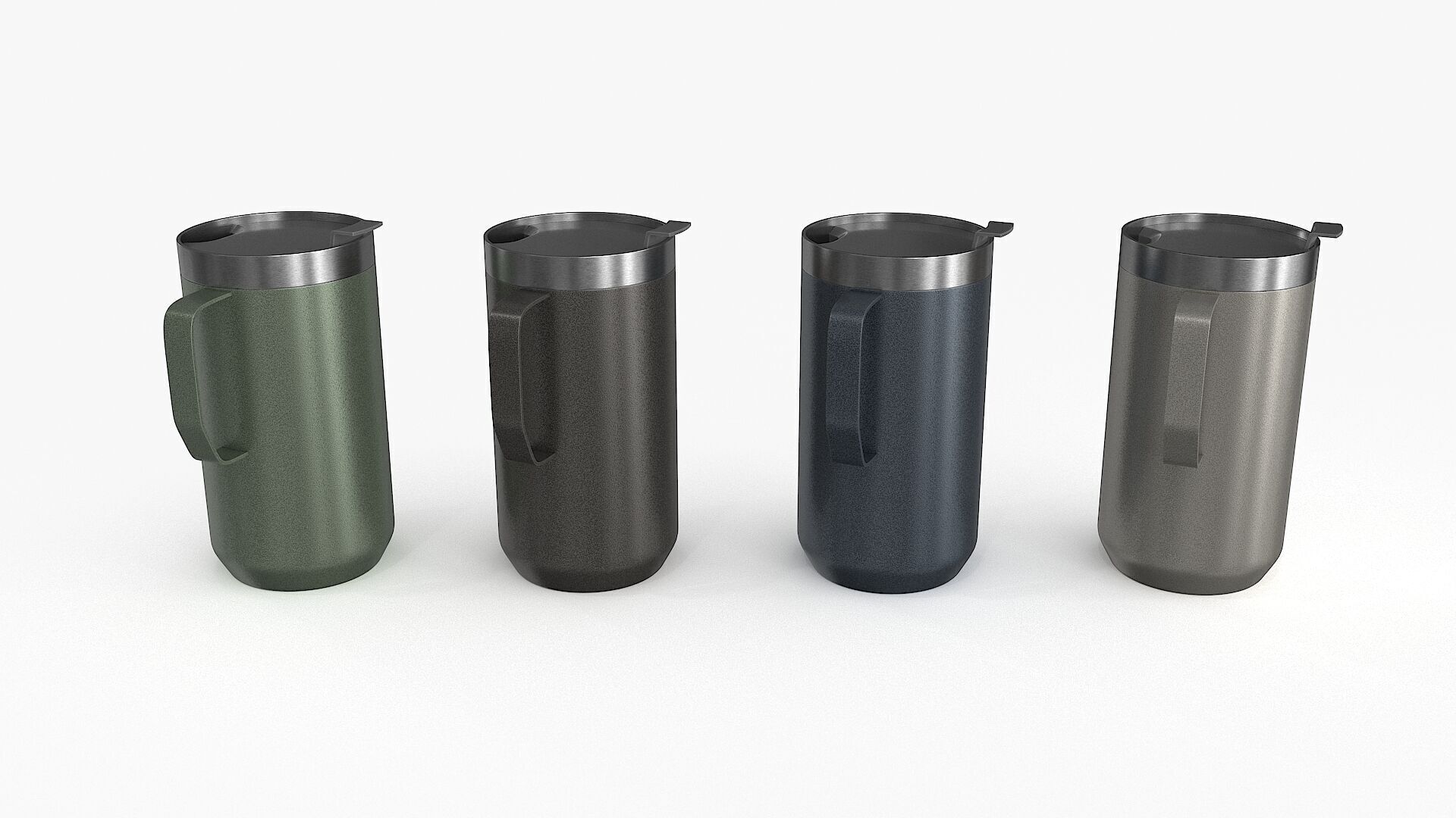 Camp Mug Low-poly 3D model_12