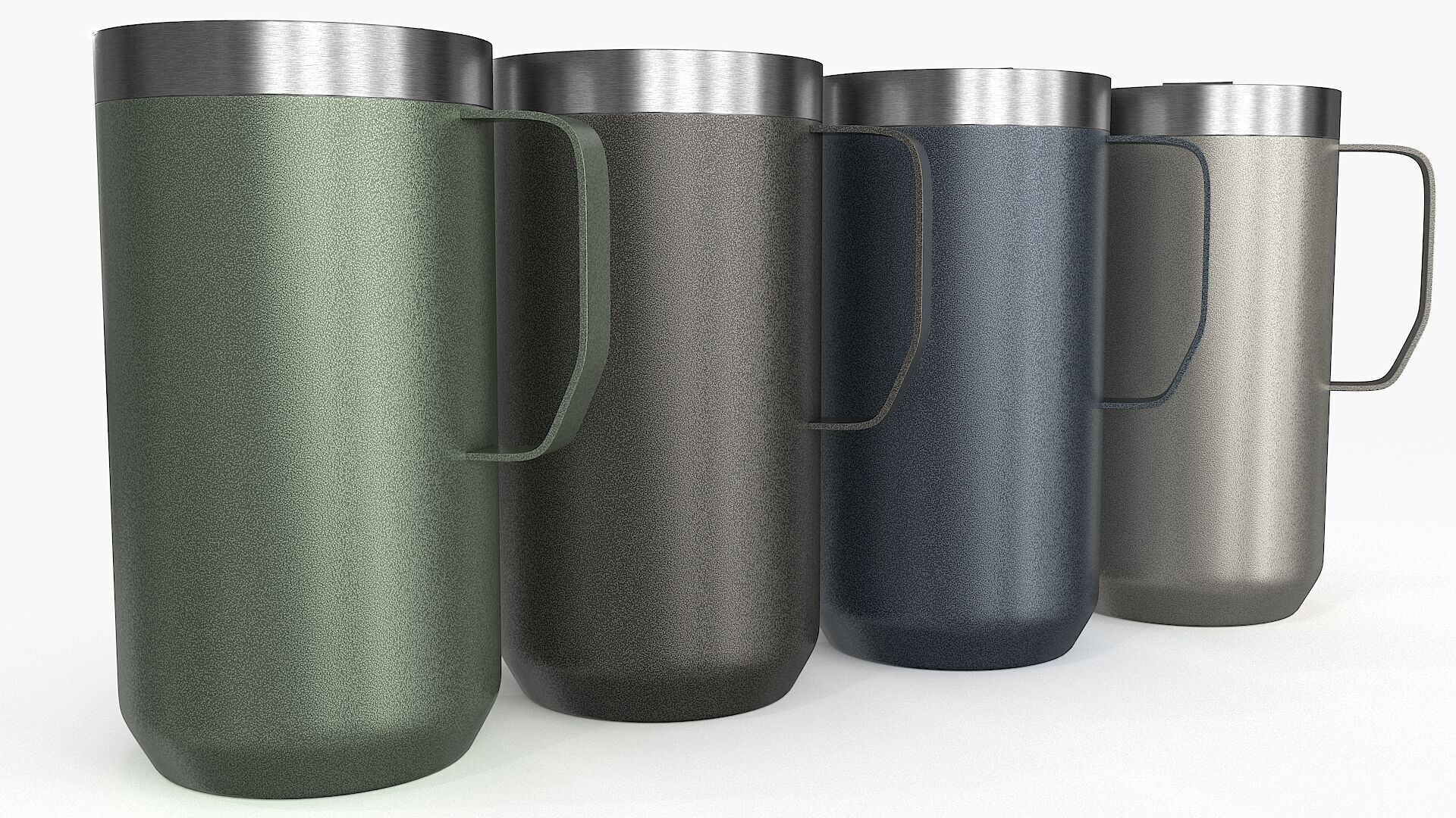 Camp Mug Low-poly 3D model_3