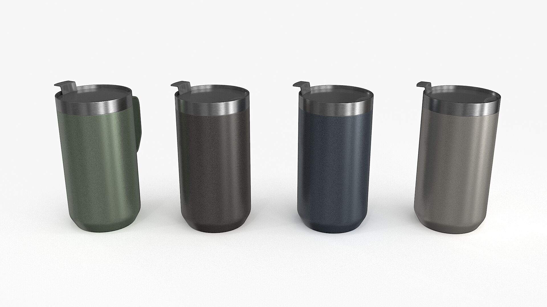 Camp Mug Low-poly 3D model_9