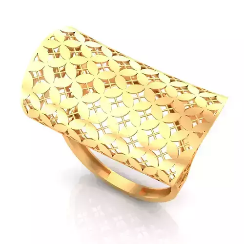 fusion women gold ring 3D print model