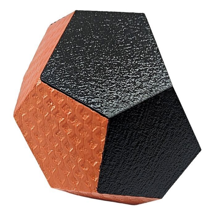 Decorative Hexagonal Vase with textures pavement and rustic 3D print model_4