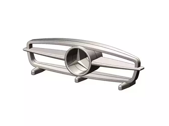 Open Mercedes Benz 300SL gullwing grille sculpture desk ornament