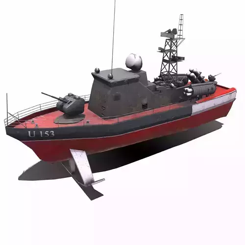 Matka Class Missile Boat Low-poly PBR