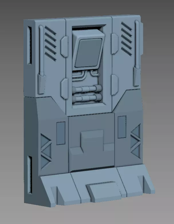 modular panel scifi A00 3dprint 3D print model_0