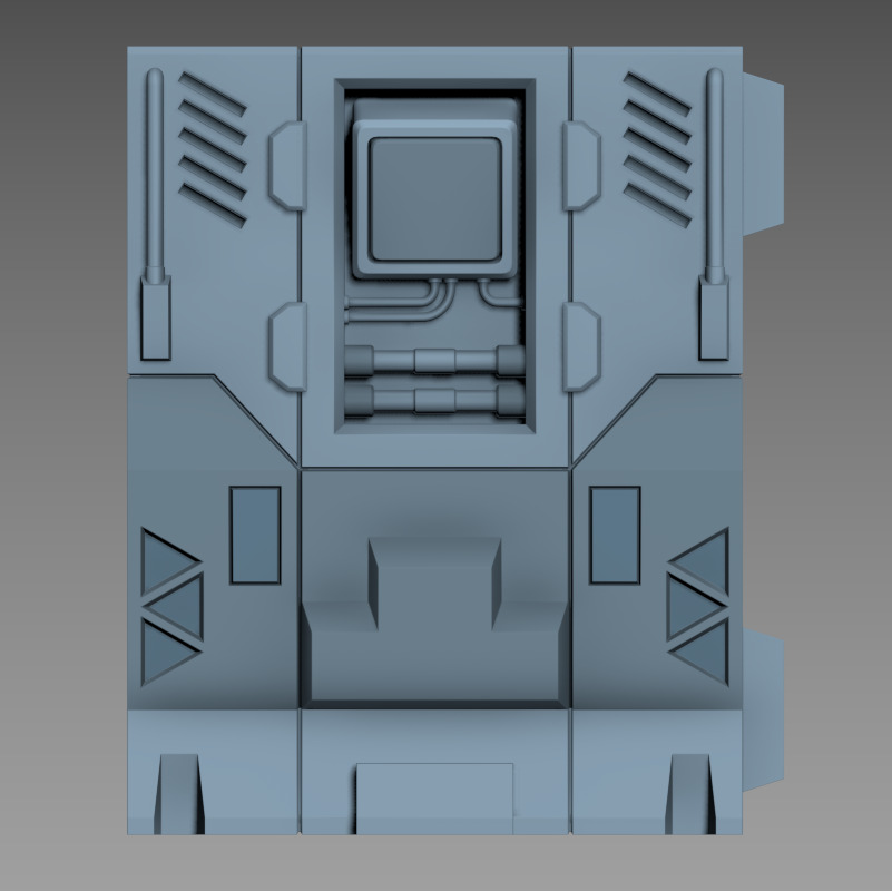 modular panel scifi A00 3dprint 3D print model_2