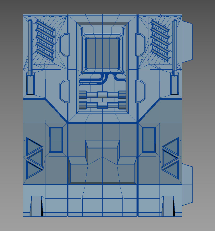 modular panel scifi A00 3dprint 3D print model_3