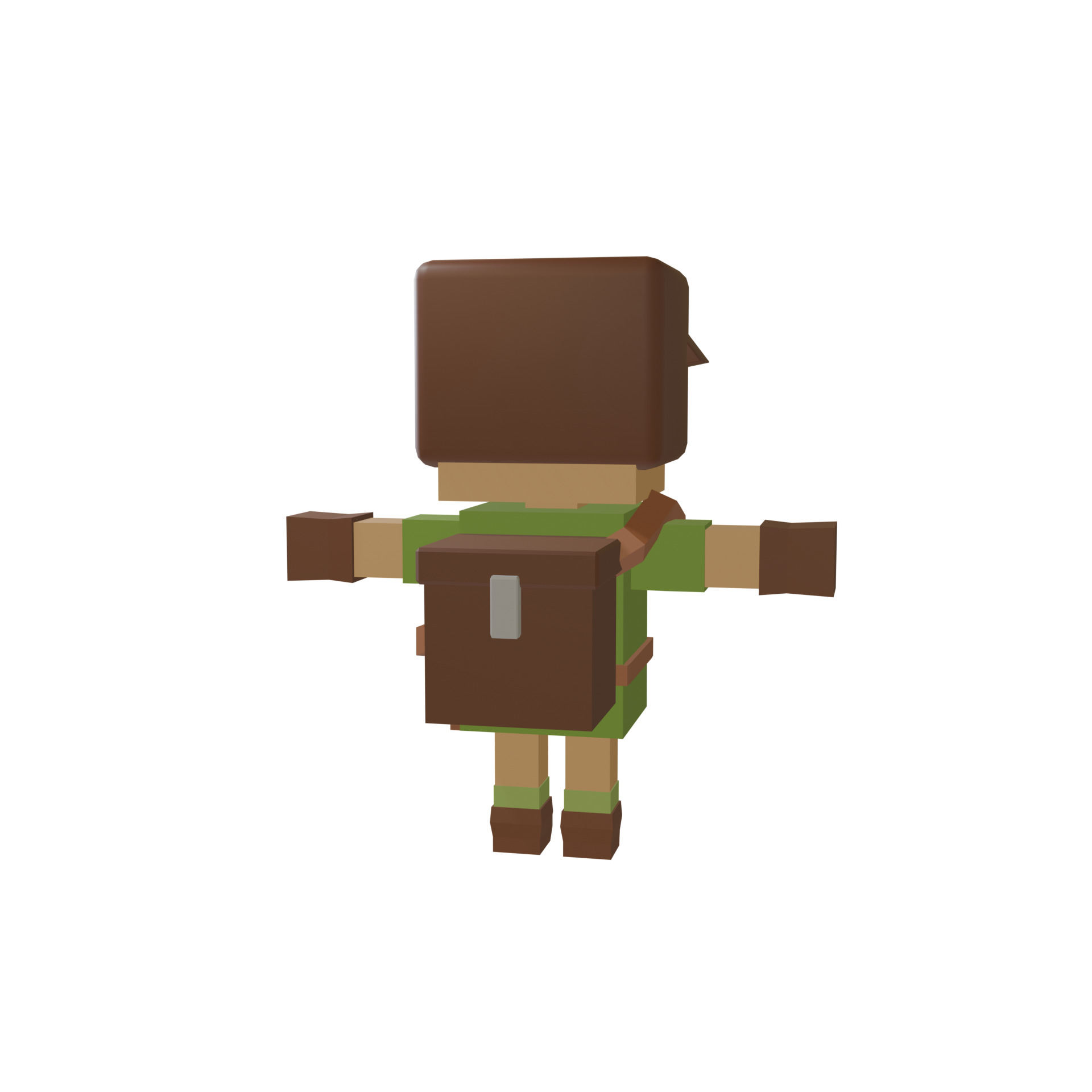 3D Adventuer Free low-poly 3D model_5