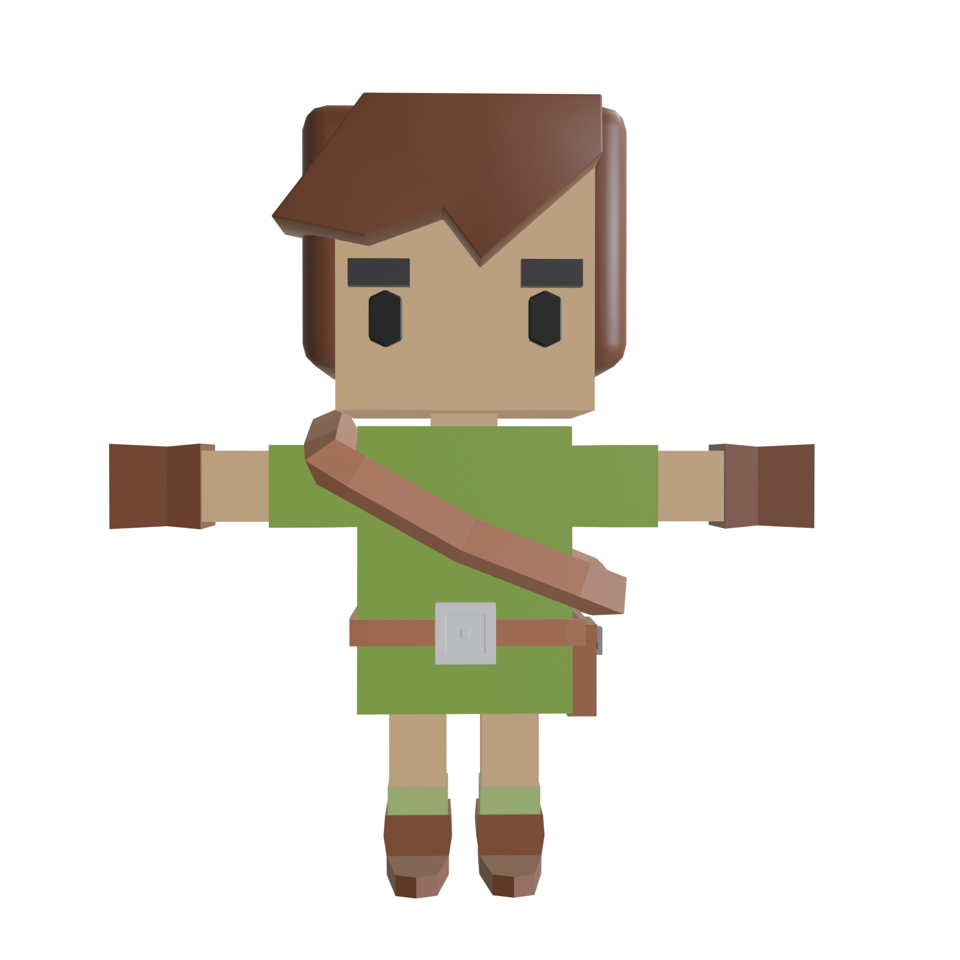 3D Adventuer Free low-poly 3D model_3