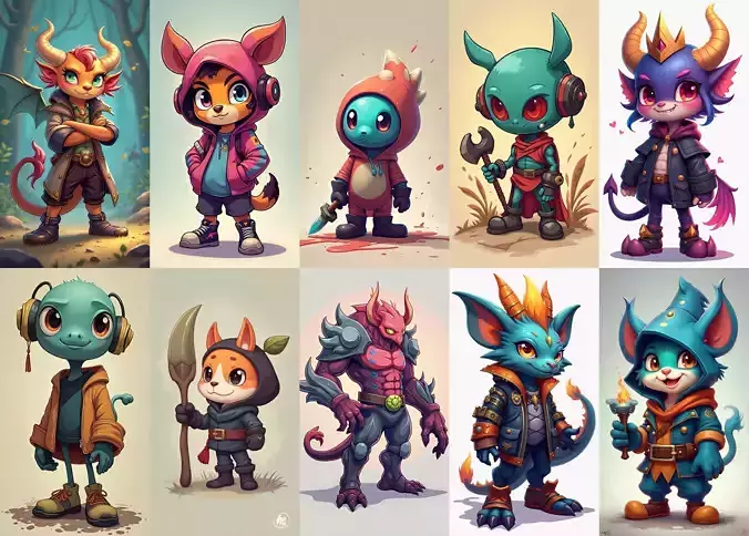 Strong Fantasy Hero bundle 9 pack 100 obj