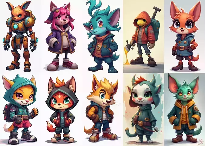 Strong Fantasy Hero bundle 5 pack 100 obj