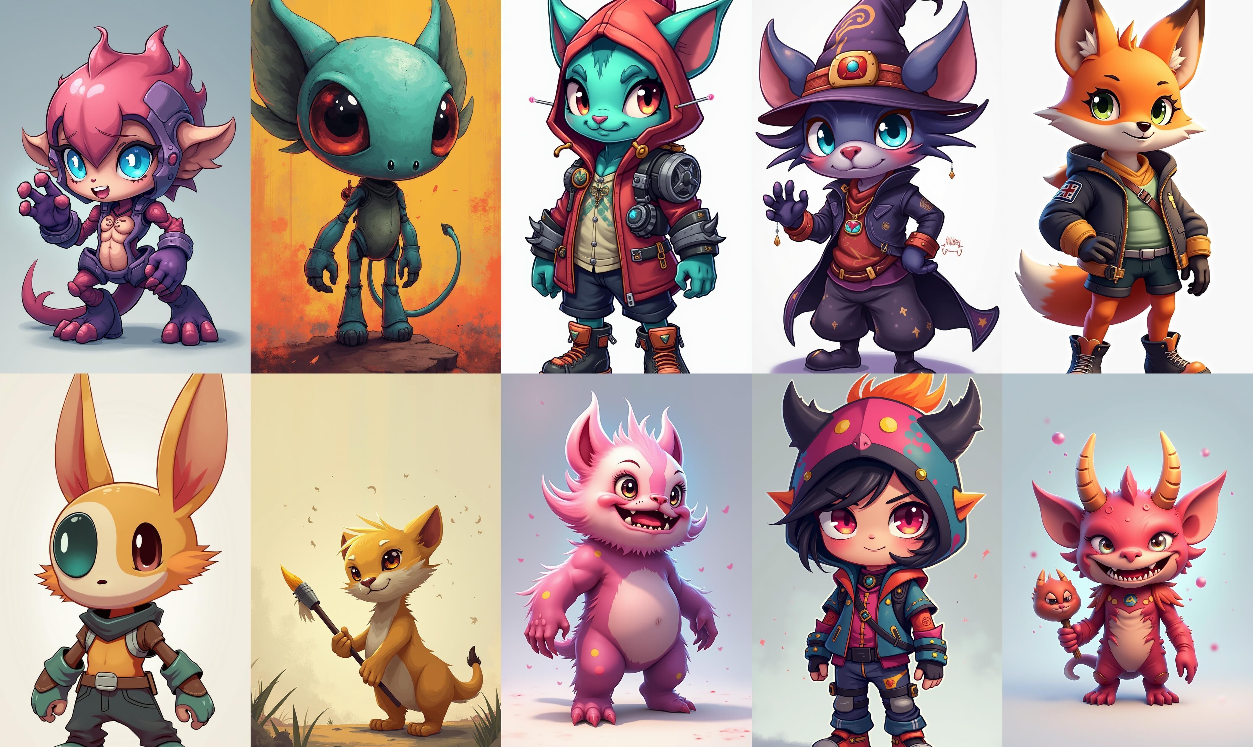 Strong Fantasy Hero bundle 4 pack 100 obj Low-poly 3D model_16