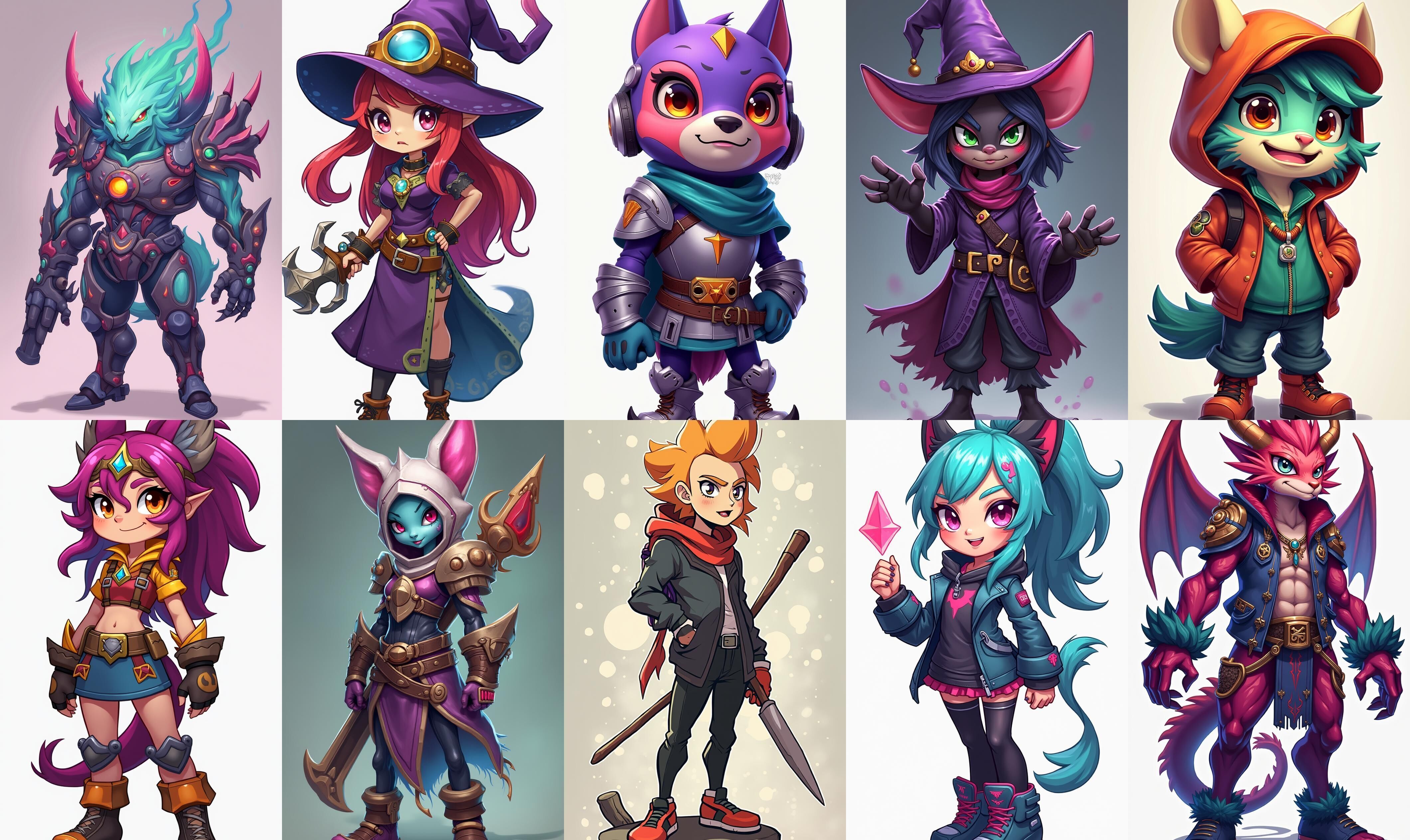 Strong Fantasy Hero bundle 4 pack 100 obj Low-poly 3D model_4