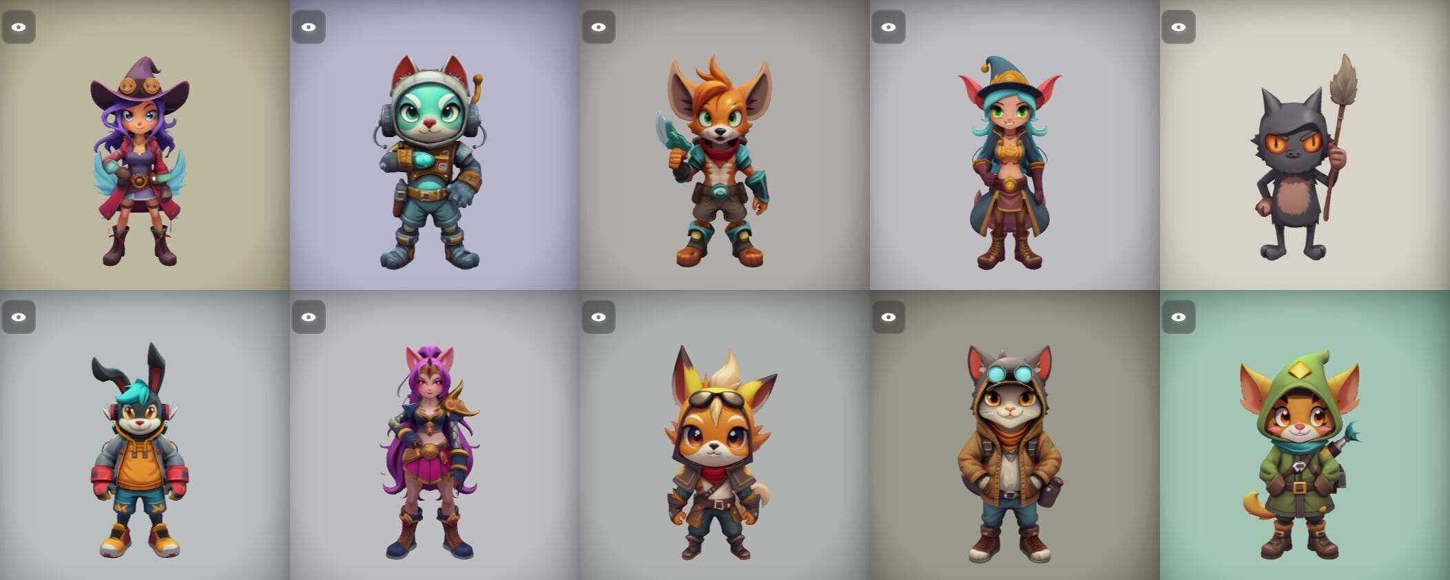 Strong Fantasy Hero bundle 4 pack 100 obj Low-poly 3D model_3