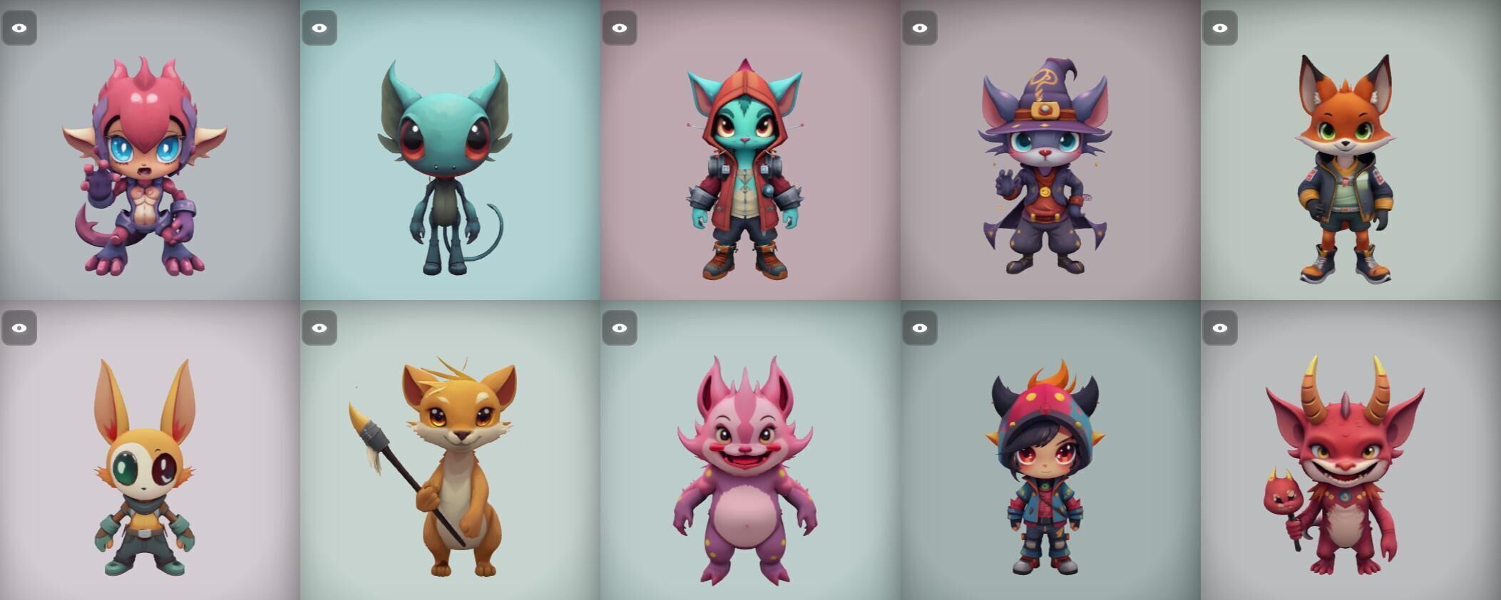 Strong Fantasy Hero bundle 4 pack 100 obj Low-poly 3D model_17