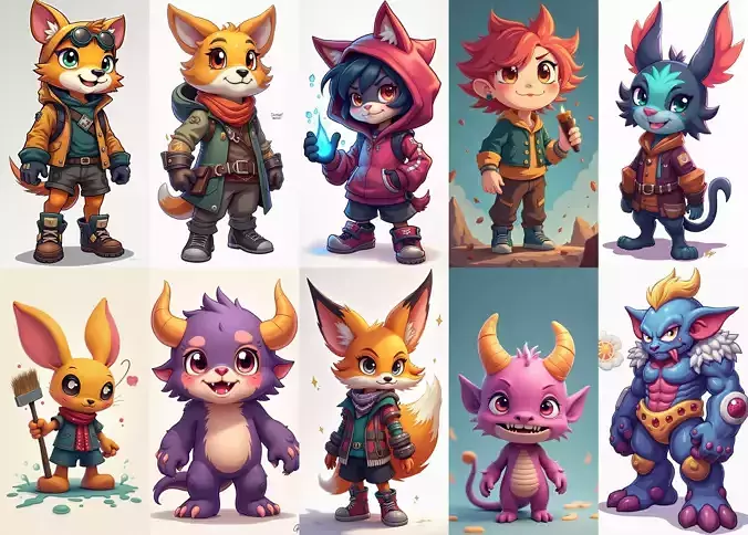 Strong Fantasy Hero bundle 4 pack 100 obj