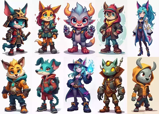 Strong Fantasy Hero bundle 3 pack 100 obj