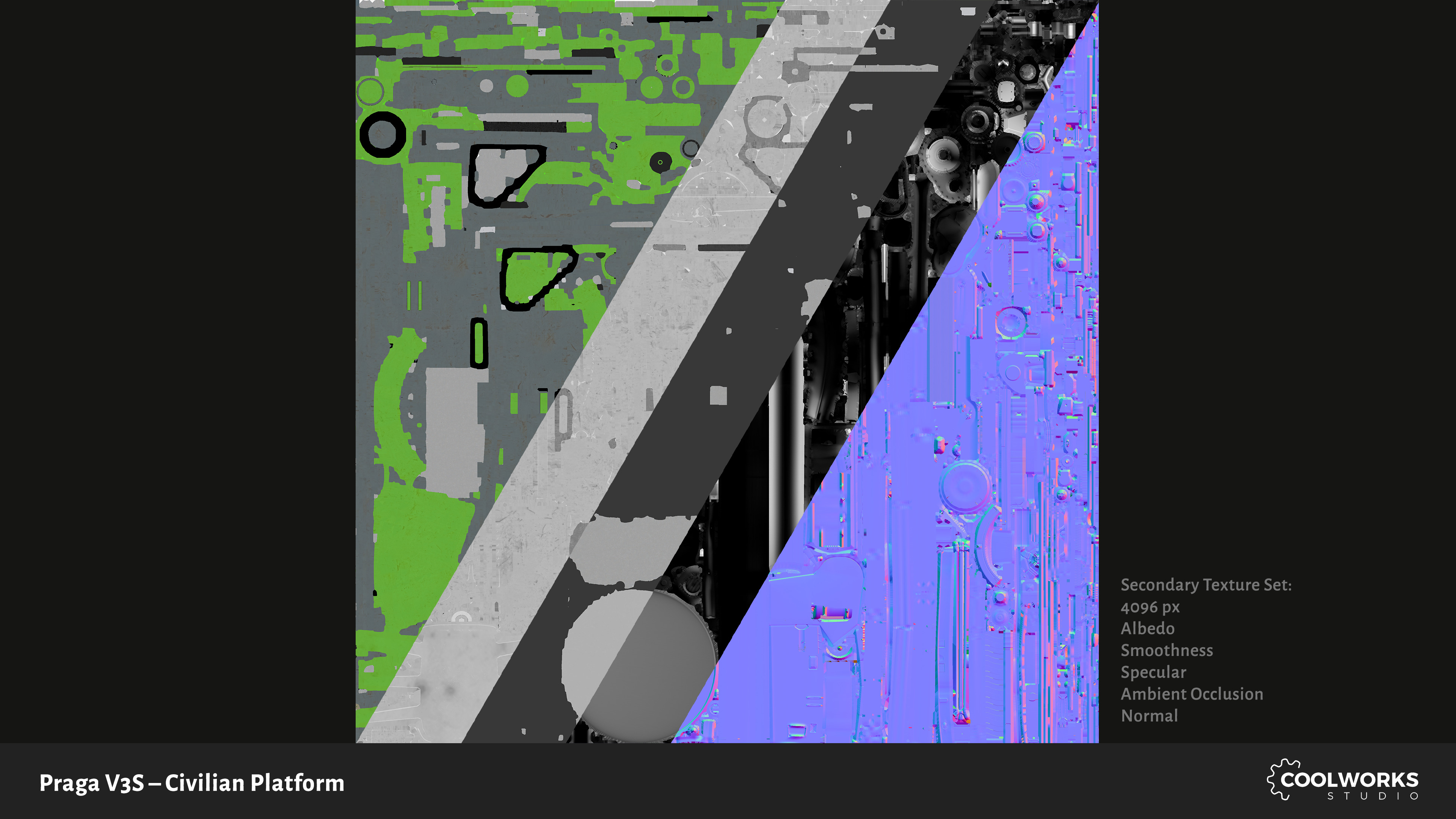 PV3S Truck Civilian Platform Free low-poly 3D model_16