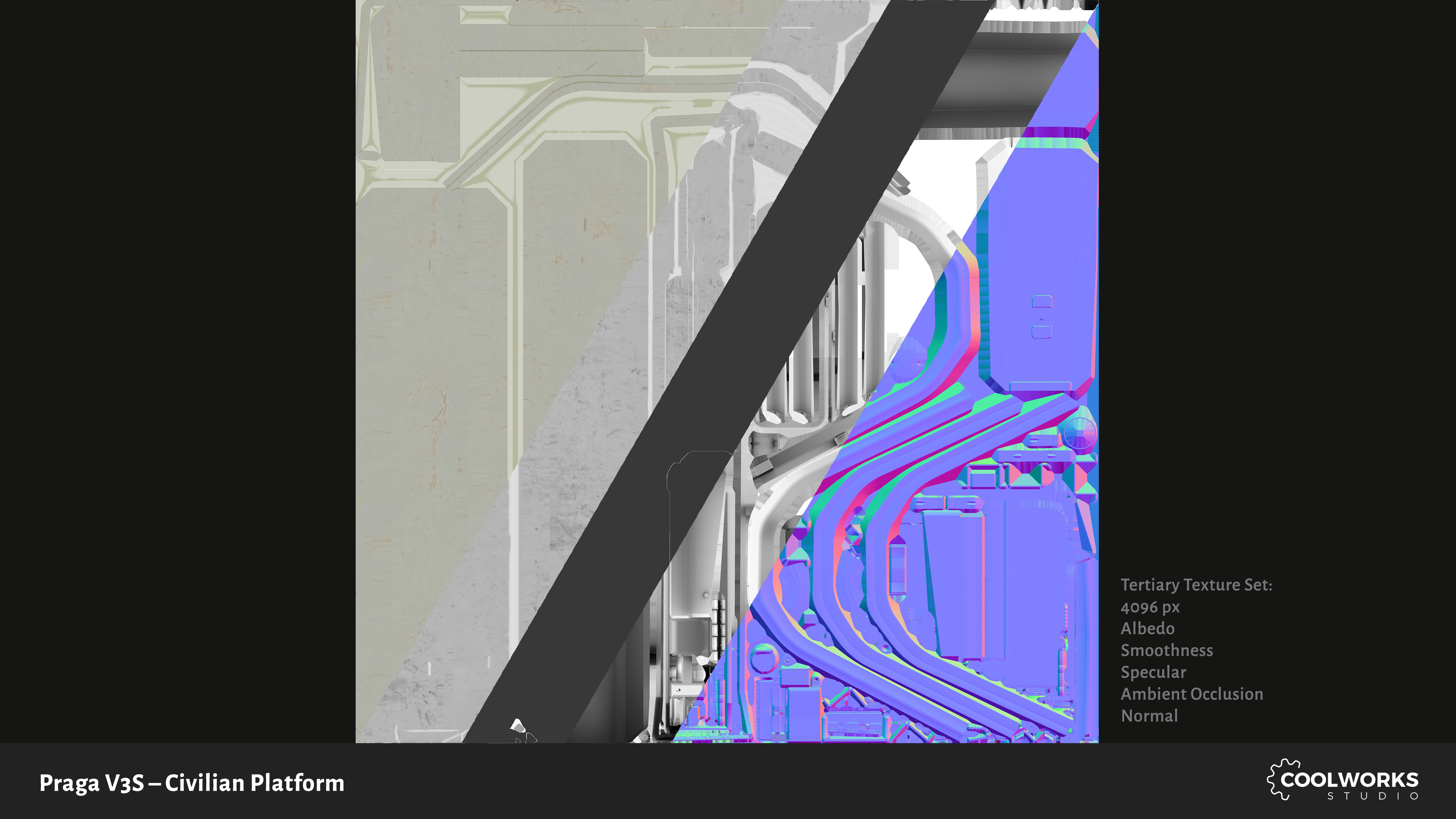 PV3S Truck Civilian Platform Free low-poly 3D model_17