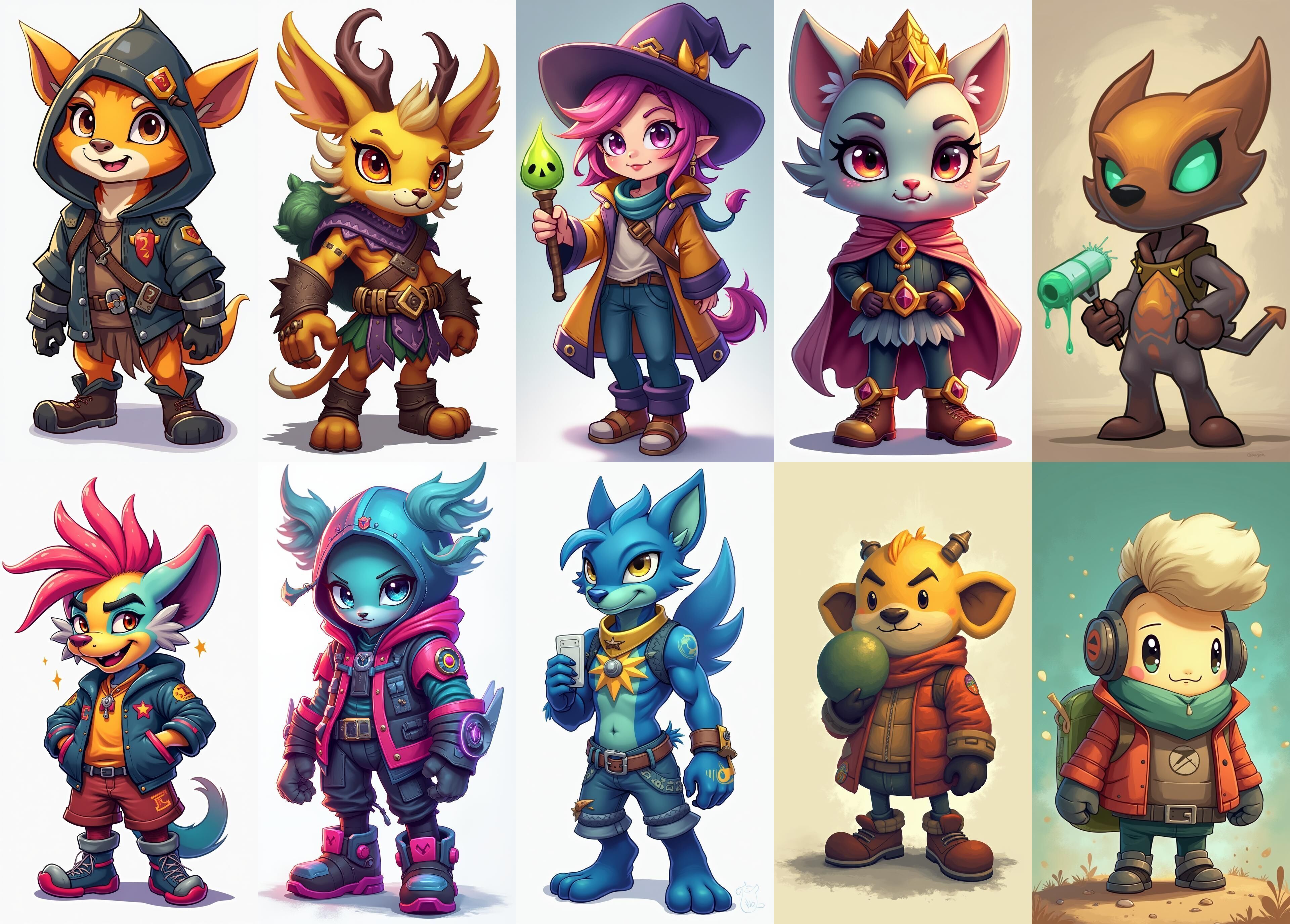 Strong Fantasy Hero bundle 13 pack 100 obj Low-poly 3D model_14