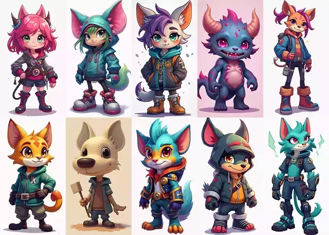 Strong Fantasy Hero bundle 13 pack 100 obj