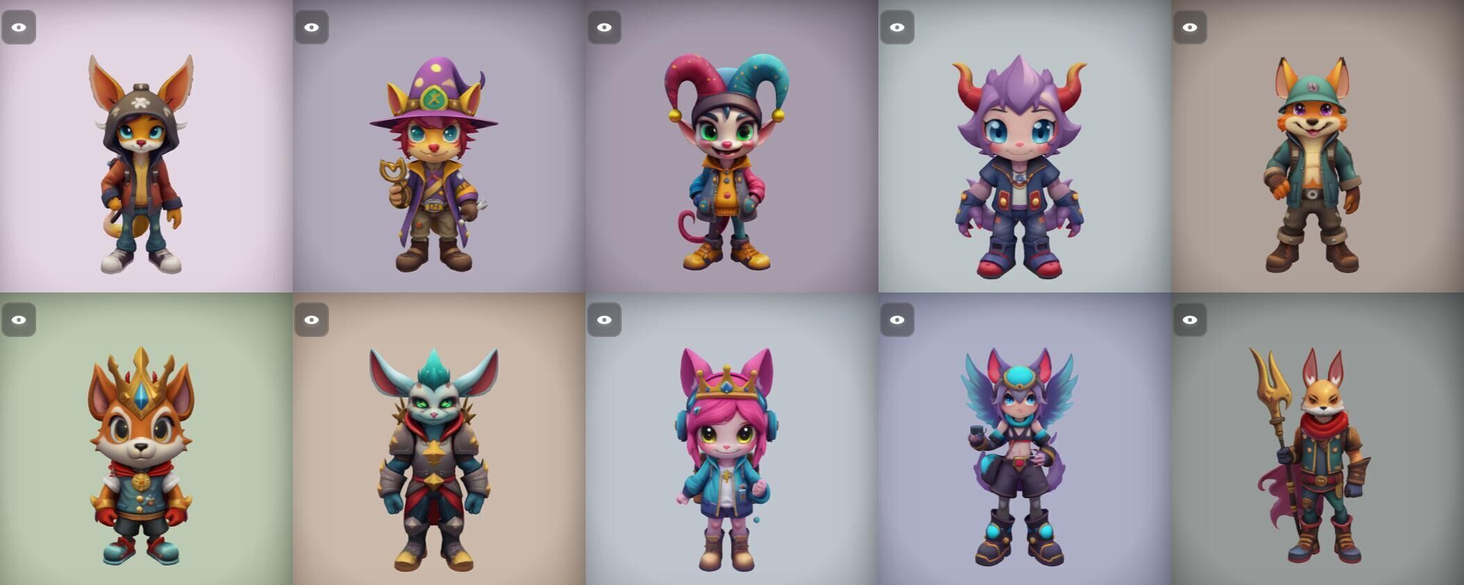 Strong Fantasy Hero bundle 13 pack 100 obj Low-poly 3D model_13