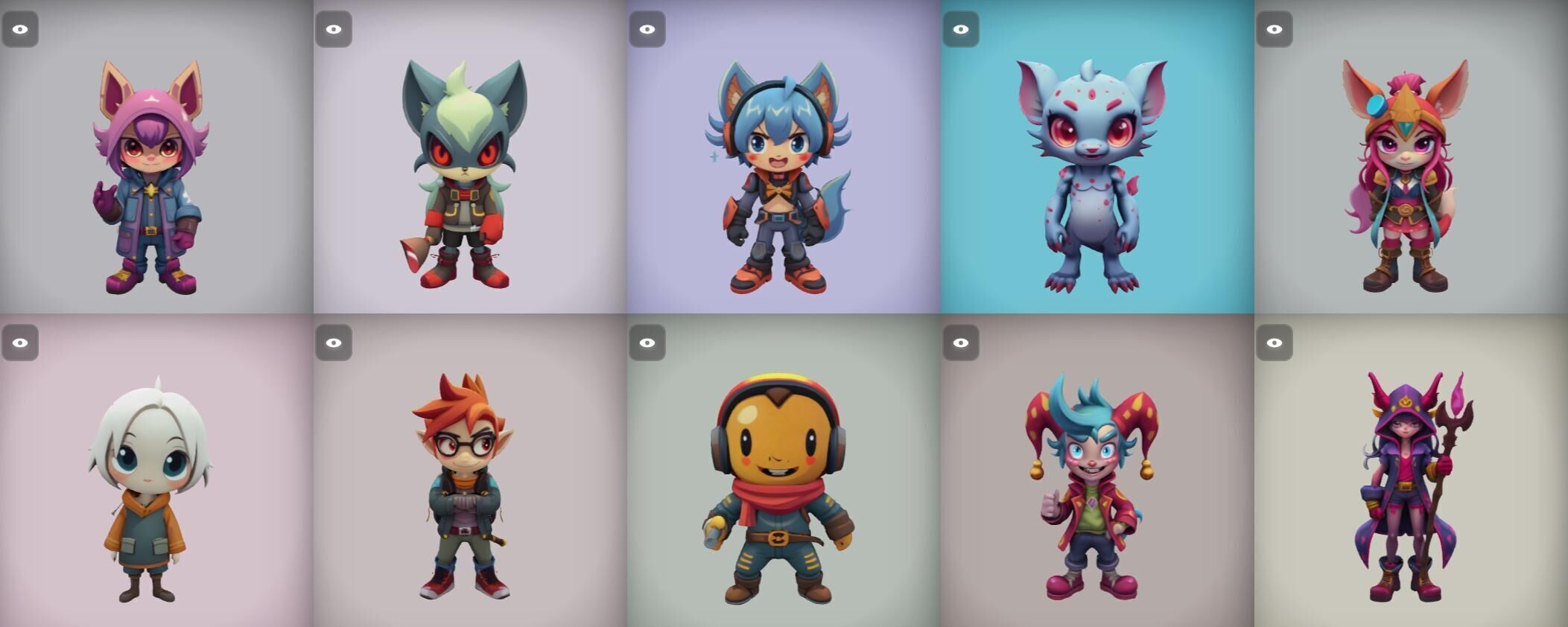 Strong Fantasy Hero bundle 13 pack 100 obj Low-poly 3D model_3