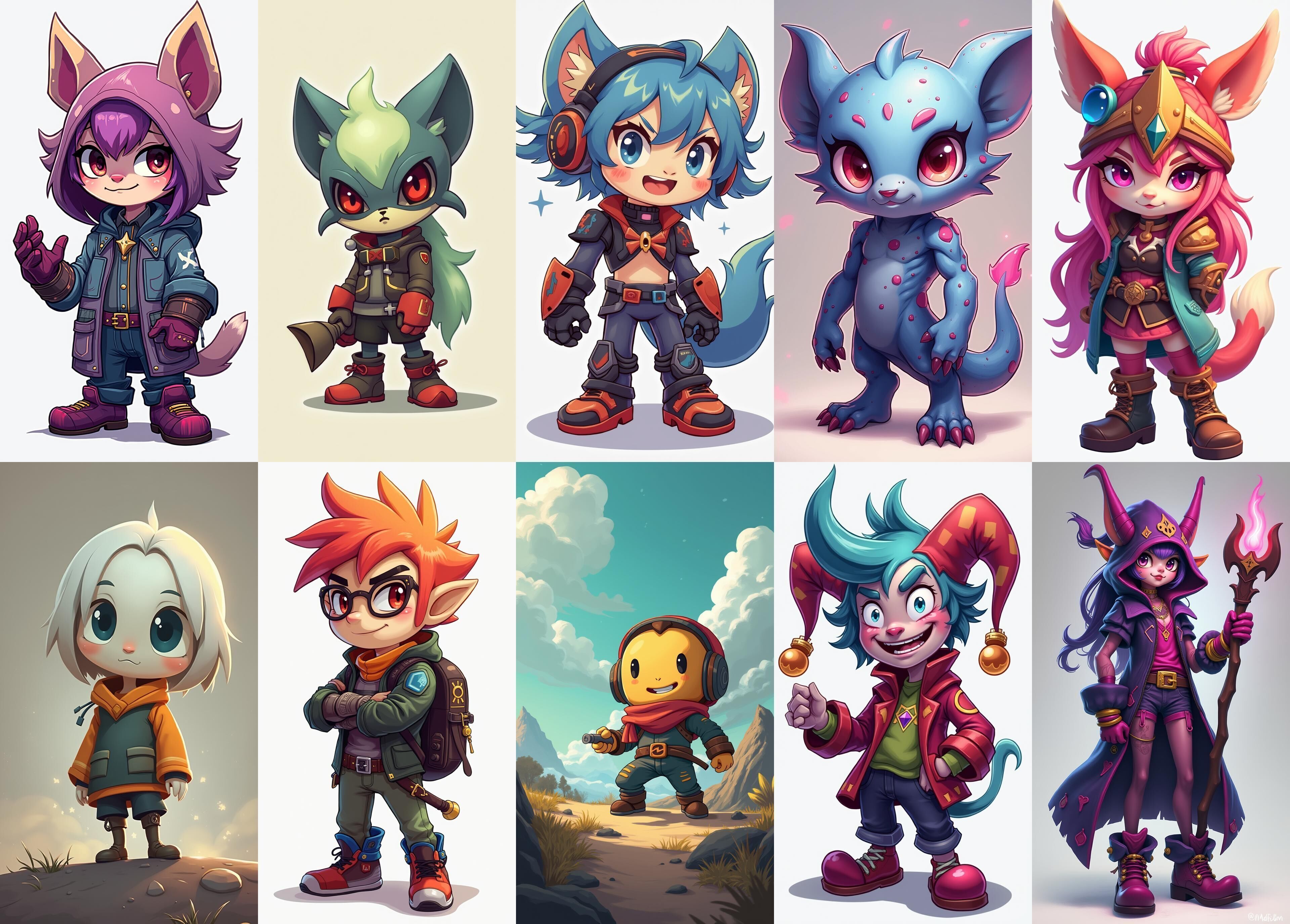 Strong Fantasy Hero bundle 13 pack 100 obj Low-poly 3D model_2