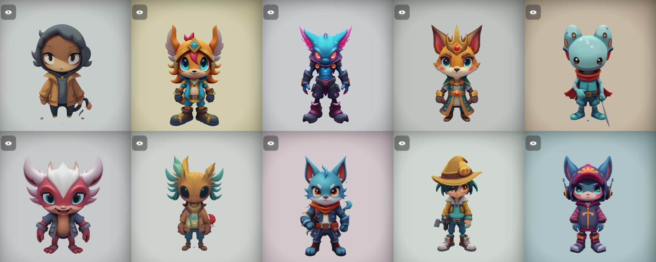 Strong Fantasy Hero bundle 13 pack 100 obj Low-poly 3D model_11