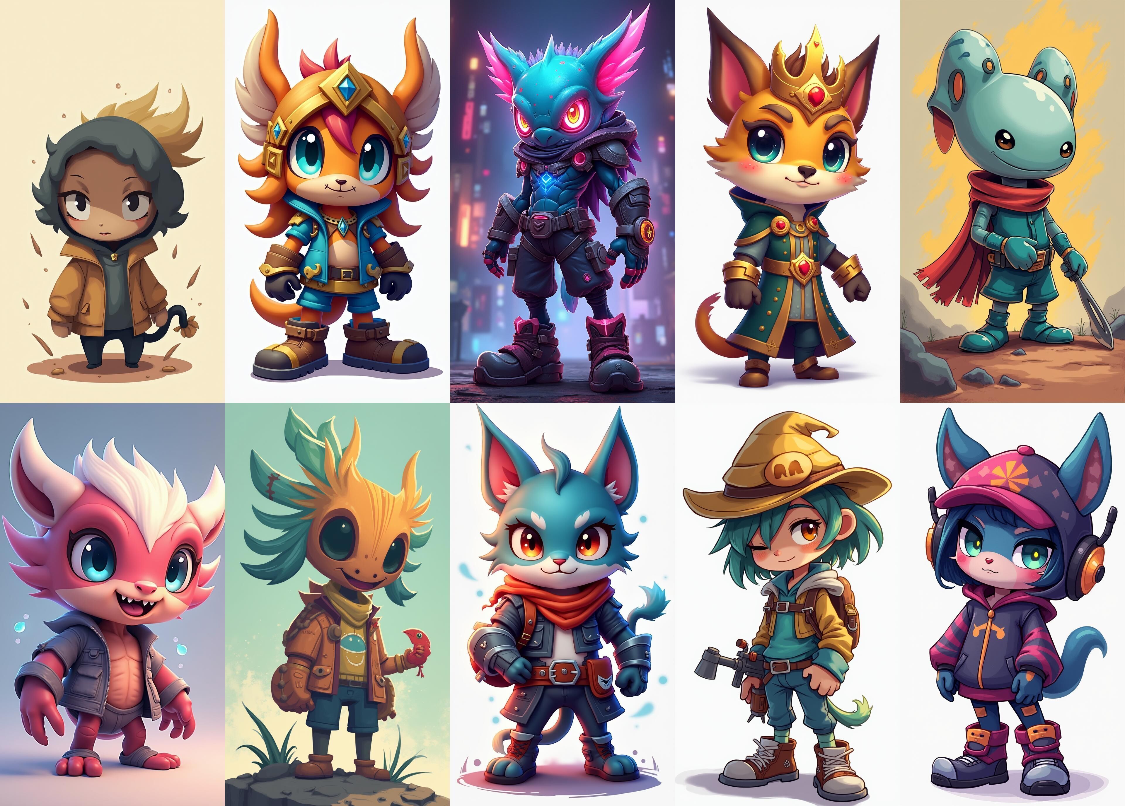 Strong Fantasy Hero bundle 13 pack 100 obj Low-poly 3D model_10