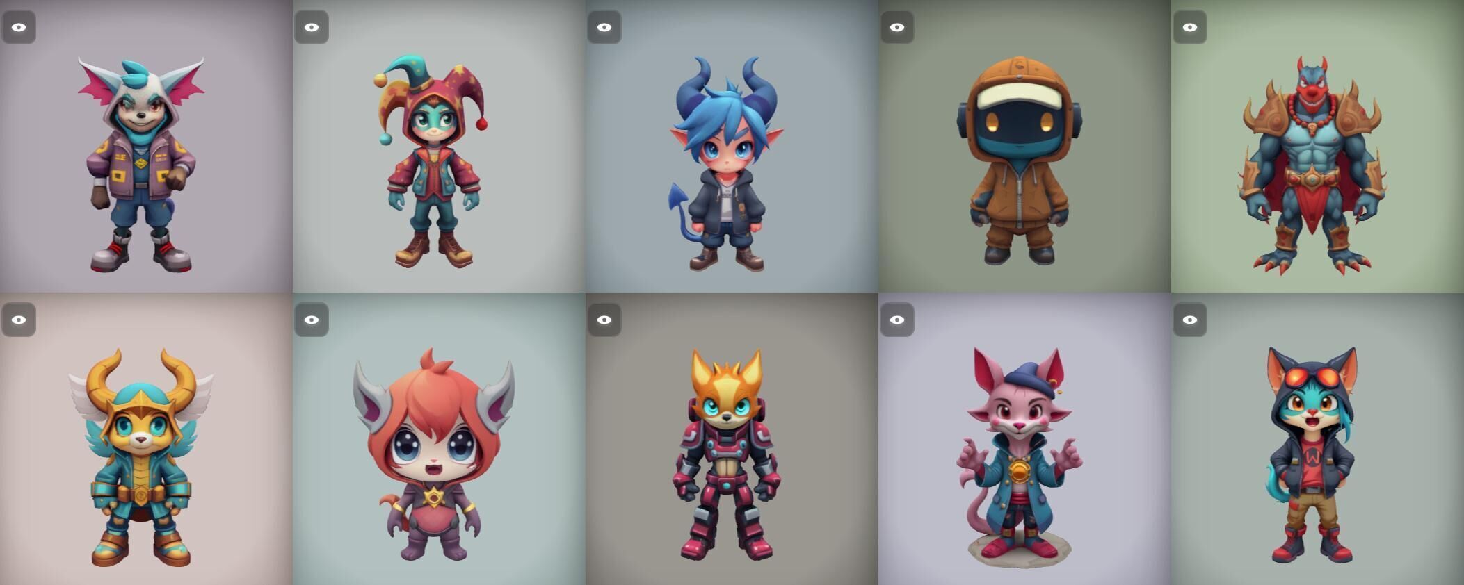 Strong Fantasy Hero bundle 13 pack 100 obj Low-poly 3D model_7