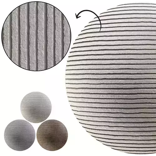 Ribbed Plaster 01 - Seamless