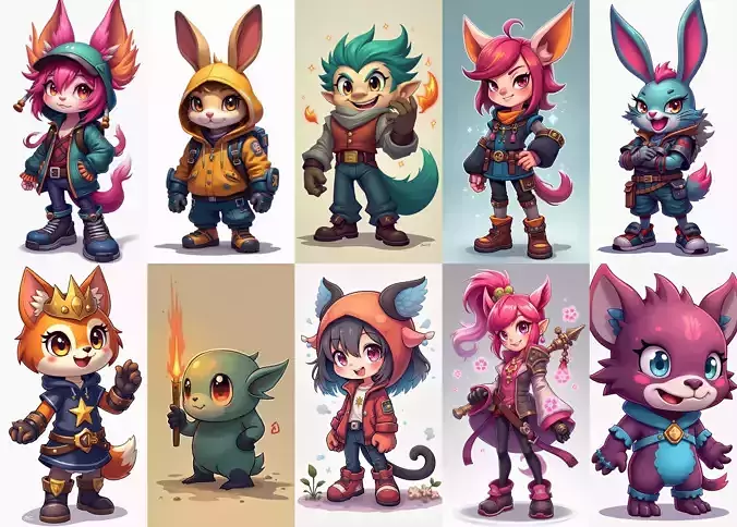 Strong Fantasy Hero bundle 11 pack 100 obj