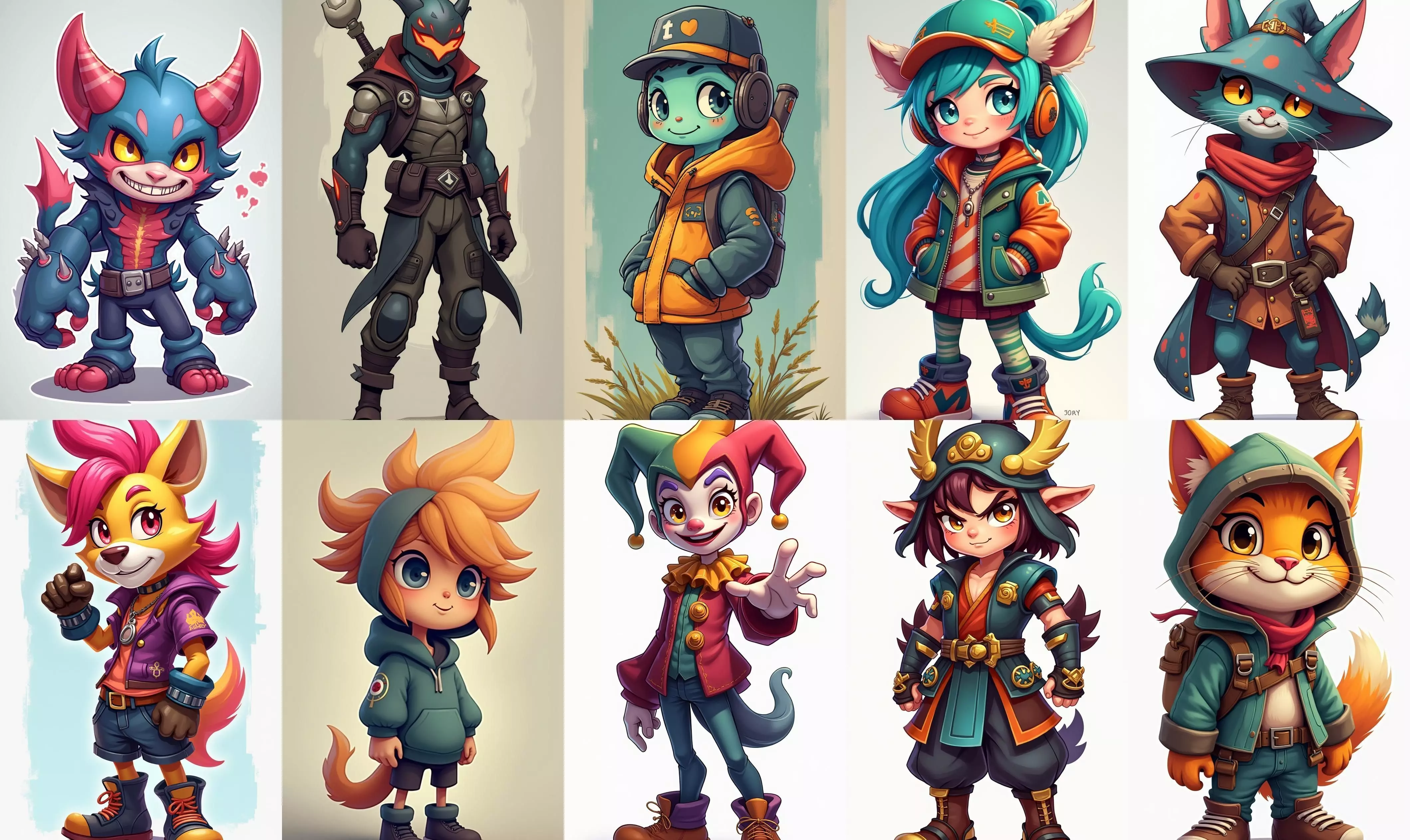 Strong Fantasy Hero bundle 10 pack 100 obj Low-poly 3D model_0