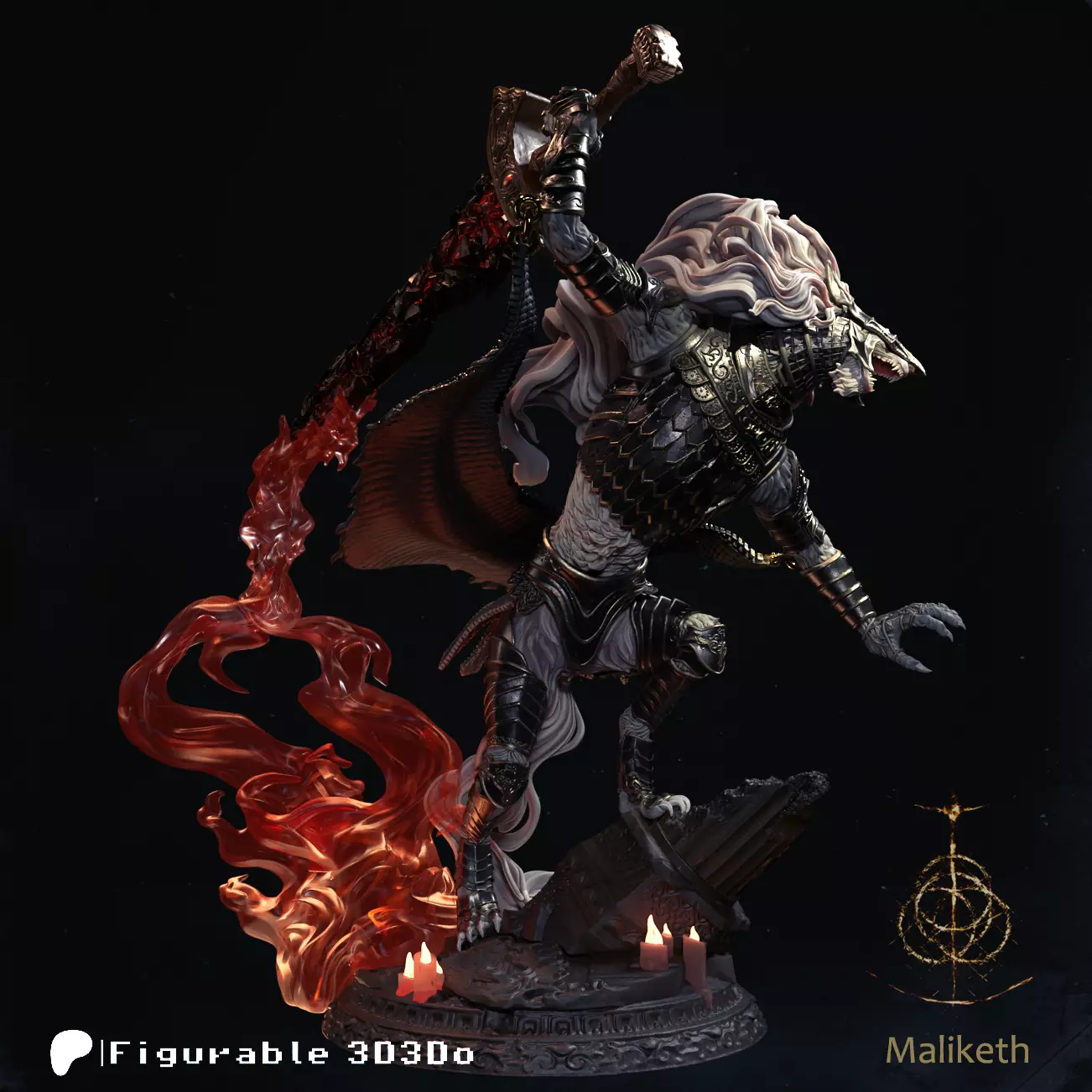 Maliketh - Elden Ring - 3D print model 3D print model_0