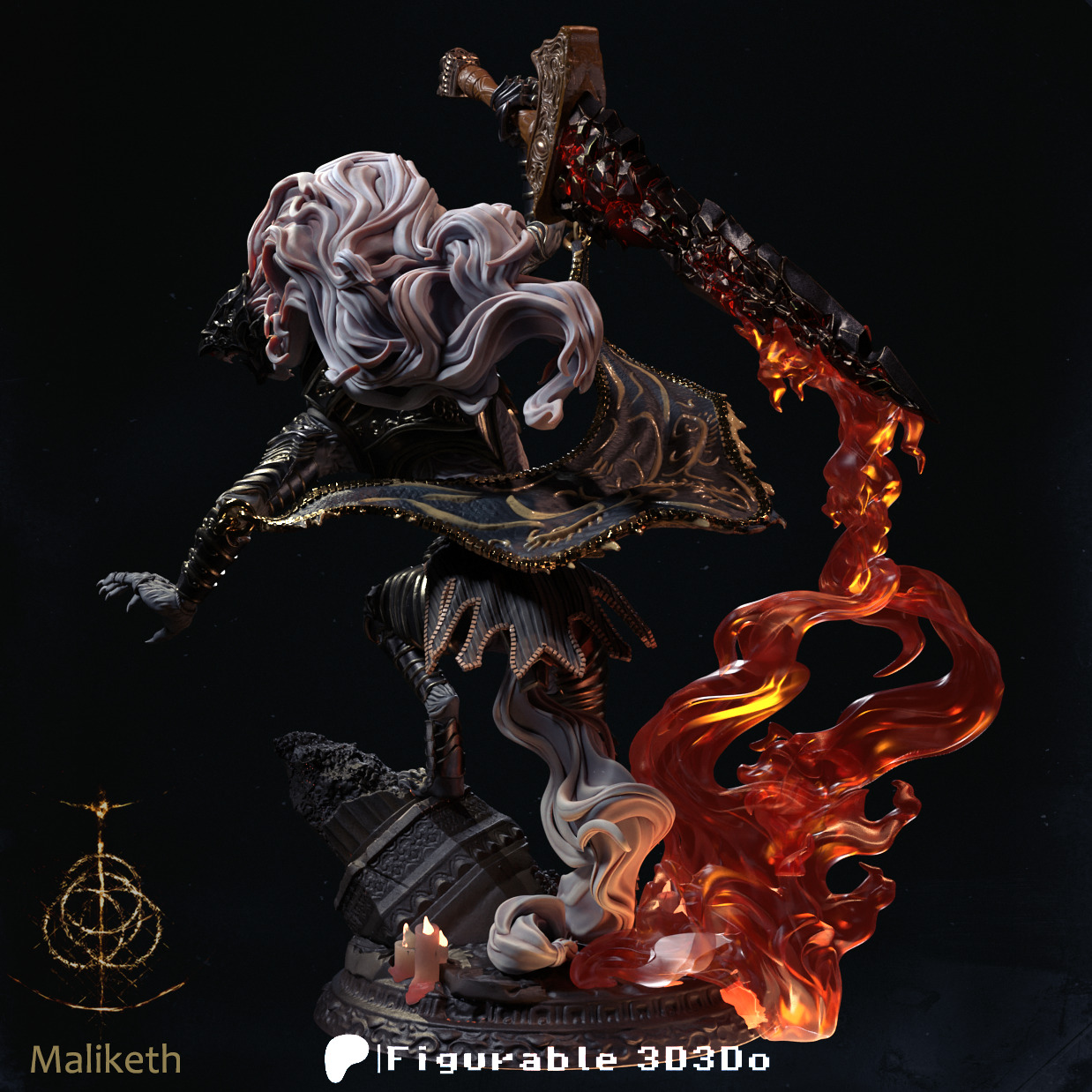 Maliketh - Elden Ring - 3D print model 3D print model_5