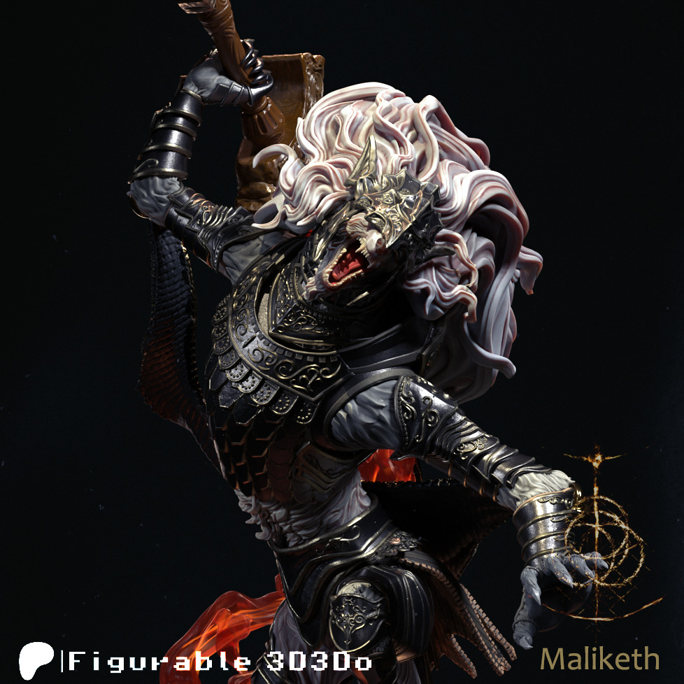 Maliketh - Elden Ring - 3D print model 3D print model_1