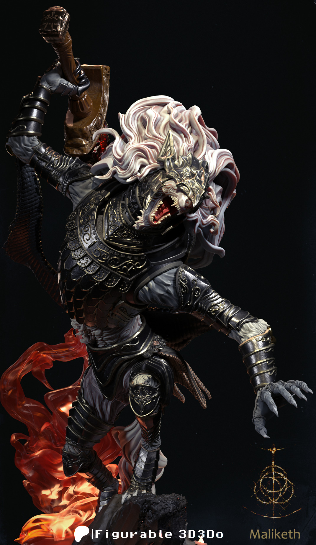 Maliketh - Elden Ring - 3D print model 3D print model_6